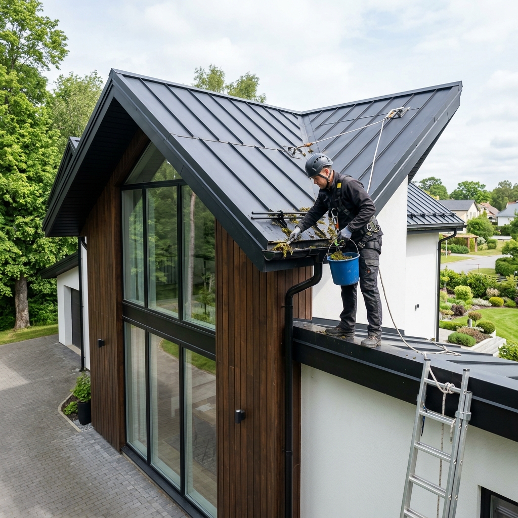 Professional gutter cleaning