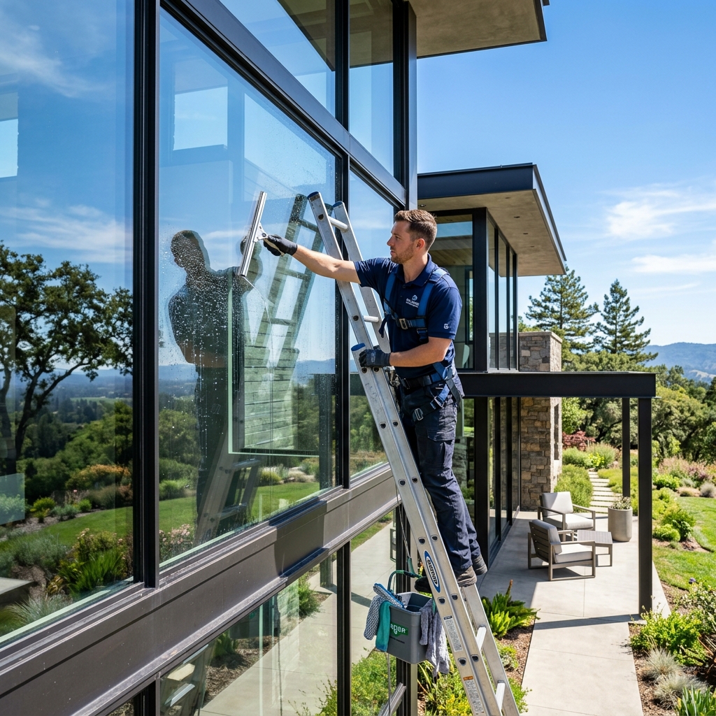 Crystal-clear home windows with a sparkling clean shine